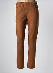 Pantalon slim marron QUATRE VINGT JOURS pour femme seconde vue