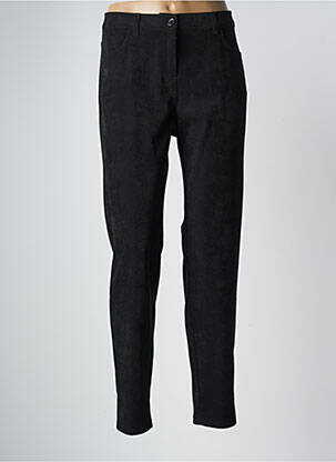 Pantalon slim noir QUATRE VINGT JOURS pour femme