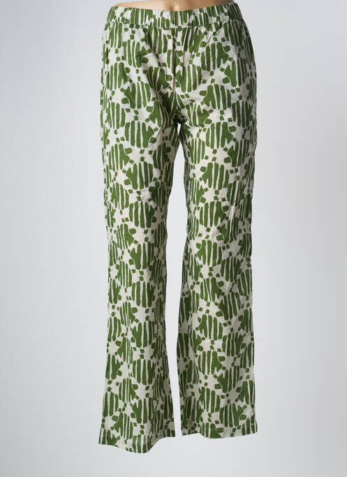 Pantalon large vert COMPAÑIA FANTASTICA pour femme