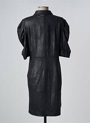Robe mi-longue manches courtes manches courtes noir NÜ femme