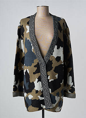 Gilet manches longues resserrée sur le bas noir LOLA ESPELETA femme