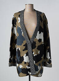 Gilet manches longues resserrée sur le bas noir LOLA ESPELETA femme