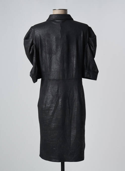 Robe mi-longue manches courtes manches courtes noir NÜ femme