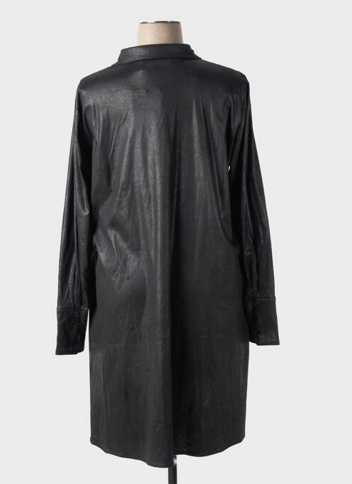 Tunique manches longues col chemisier noir NÜ femme