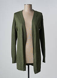 Gilet manches longues resserrée sur le bas vert B.YOUNG femme