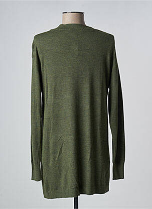 Gilet manches longues resserrée sur le bas vert B.YOUNG femme