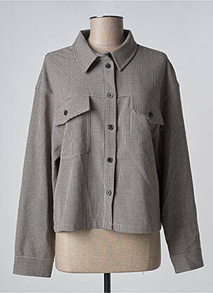 Veste casual coupe droite marron C'EST BEAU LA VIE femme