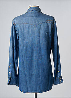 Chemisier coupe droite manches longues bleu LOLA ESPELETA femme