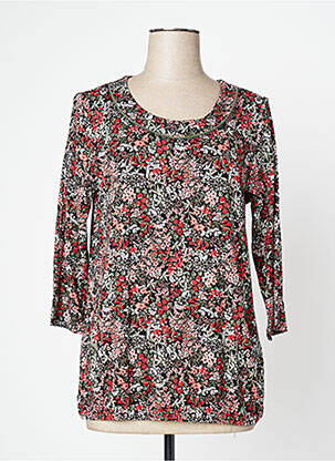Top tissage jersey manches 3/4 noir CISO femme