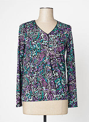 Top stretch manches longues noir DIANE LAURY femme