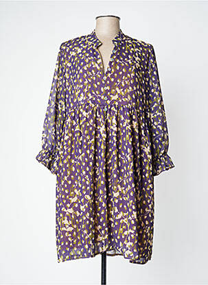 Robe mi-longue violet EGO pour femme