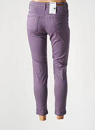 Pantalon 7/8 stretch taille basse violet LCDN femme