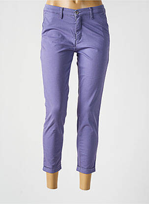 Pantalon chino violet LCDN pour femme
