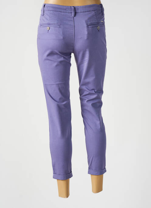 Pantalon chino violet LCDN pour femme