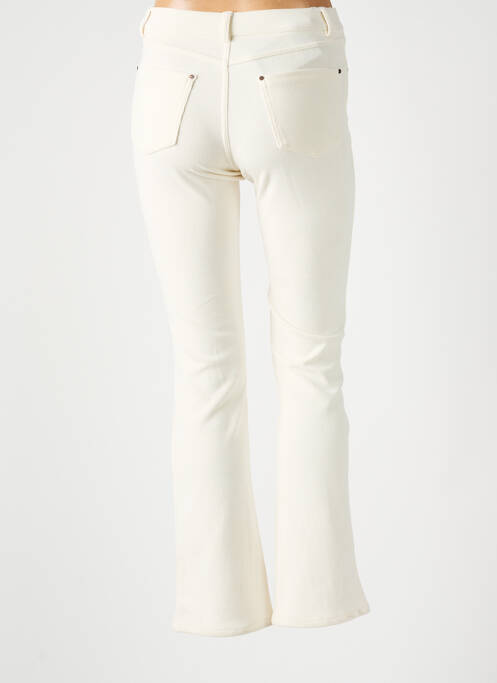 Pantalon flare beige LCDN pour femme