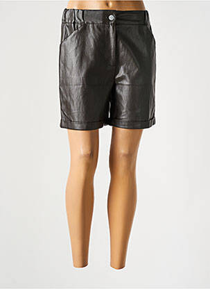 Bermuda taille élastique taille normale marron C'EST BEAU LA VIE femme