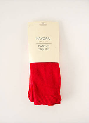 Collants rouge MAYORAL pour fille