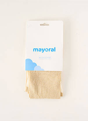 Collants stretch beige MAYORAL fille
