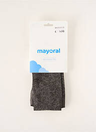 Collants tissage chiné gris MAYORAL fille
