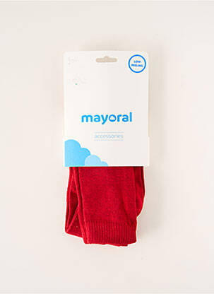 Collants stretch rouge MAYORAL fille