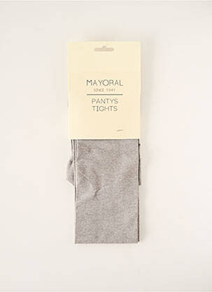 Collants tissage chiné gris MAYORAL fille