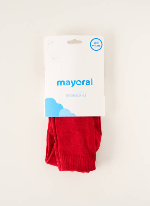 Collants stretch rouge MAYORAL fille