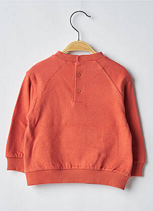 Sweat-shirt broderie manches longues orange MAYORAL fille