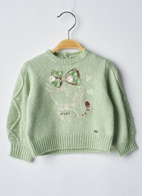 Pull vert MAYORAL pour fille