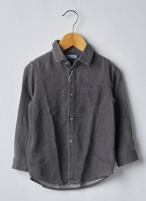 Chemise manches longues gris MAYORAL pour garçon