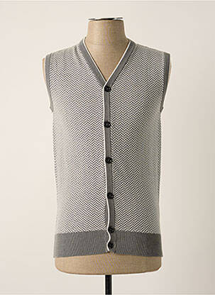Gilet sans manche coupe cintrée gris ELEVENTY homme