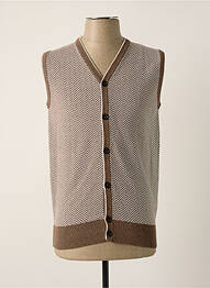 Gilet sans manche coupe cintrée marron ELEVENTY homme