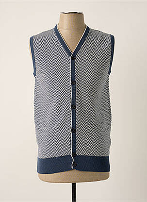 Gilet sans manche coupe cintrée bleu ELEVENTY homme