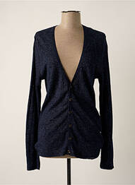 Gilet manches longues col v bleu MESSAGERIE homme