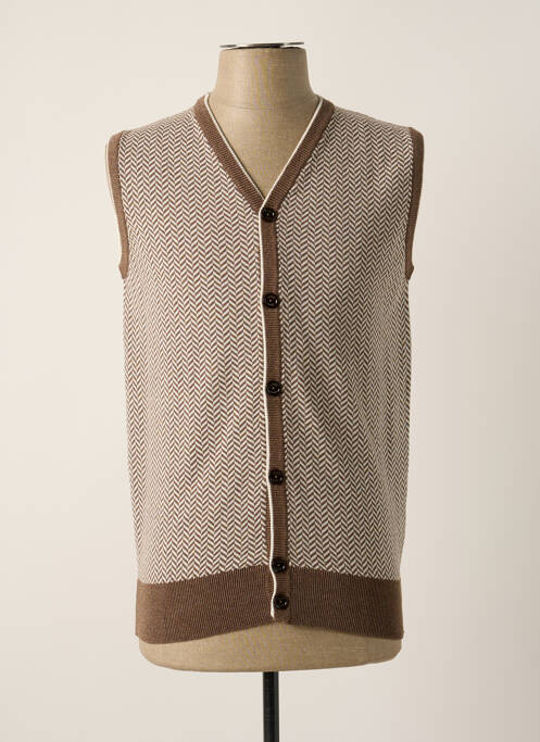 Gilet sans manche marron ELEVENTY pour homme