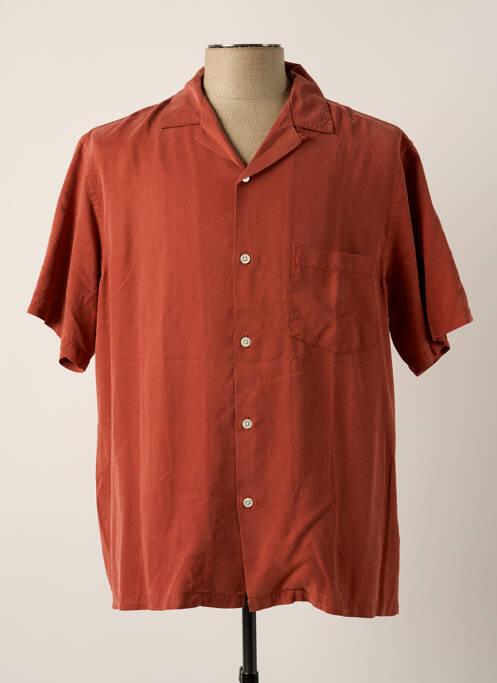 Chemise manches courtes rouge PORTUGUESE FLANNEL pour homme