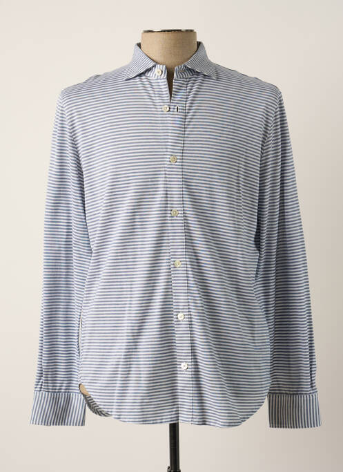 Chemise manches longues bleu ELEVENTY pour homme