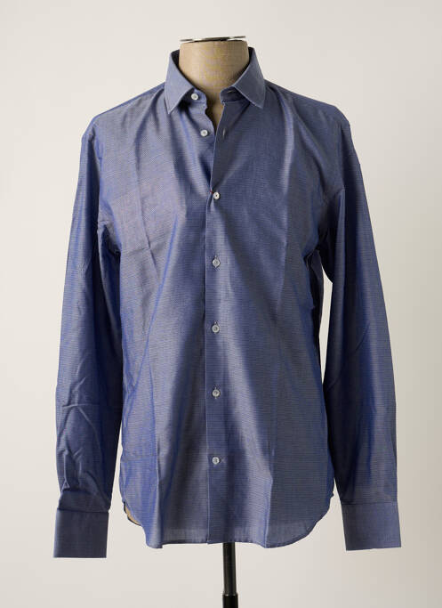 Chemise manches longues bleu LAB pour homme