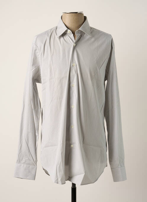 Chemise manches longues gris PAL ZILERI pour homme