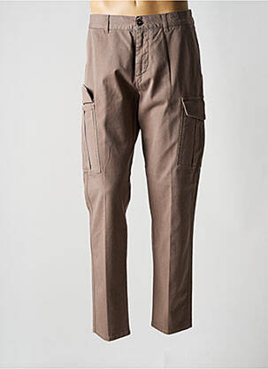 Pantalon cargo poches taille normale marron ELEVENTY homme