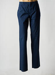 Pantalon droit fermeture zippée sous rabat avec crochet taille normale bleu PAUL SMITH homme