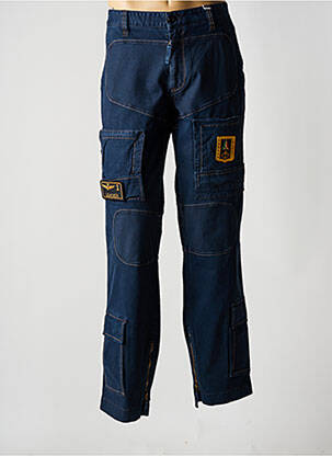 Pantalon droit bleu AERONAUTICA pour homme
