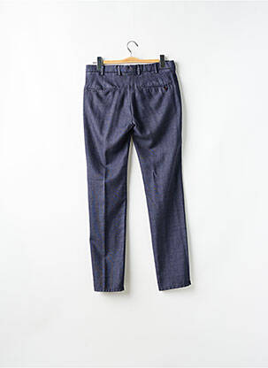 Pantalon slim tissage popeline taille normale bleu BERWICH homme