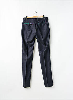 Pantalon slim tissage popeline taille normale bleu MOSCHINO homme
