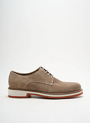 Derbies nubuck talon bas beige MAISON WOOLIES homme