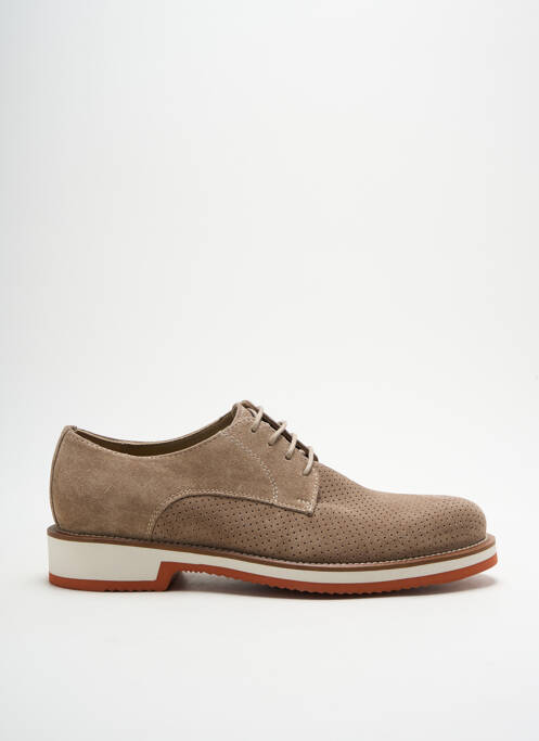 Derbies type de semelle amortissante talon bas beige MAISON WOOLIES homme