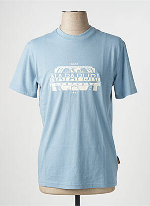 T-shirt bleu NAPAPIJRI pour homme
