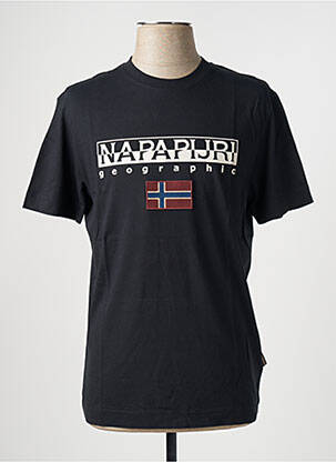 T-shirt noir NAPAPIJRI pour homme