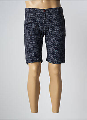 Bermuda tissage popeline bleu OAKS VALLEY homme