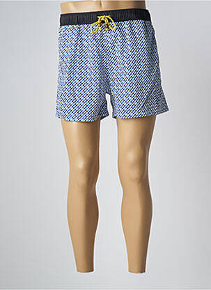 Short de bain imprimé fantaisie bleu NO AGE homme