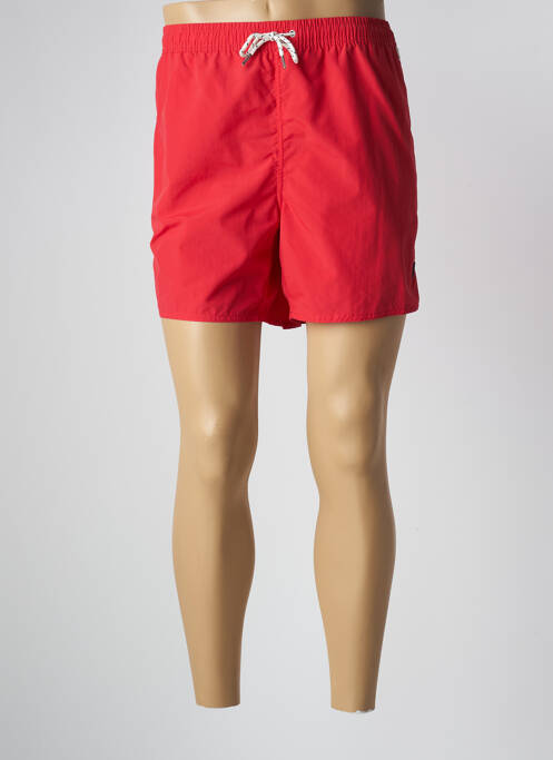 Short de bain rouge CBK pour homme